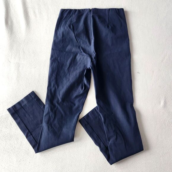 Rag & Bone Simone Ankle Crop Pants Size 6 Navy High-Rise Slim Stretch Trousers - Picture 2 of 9